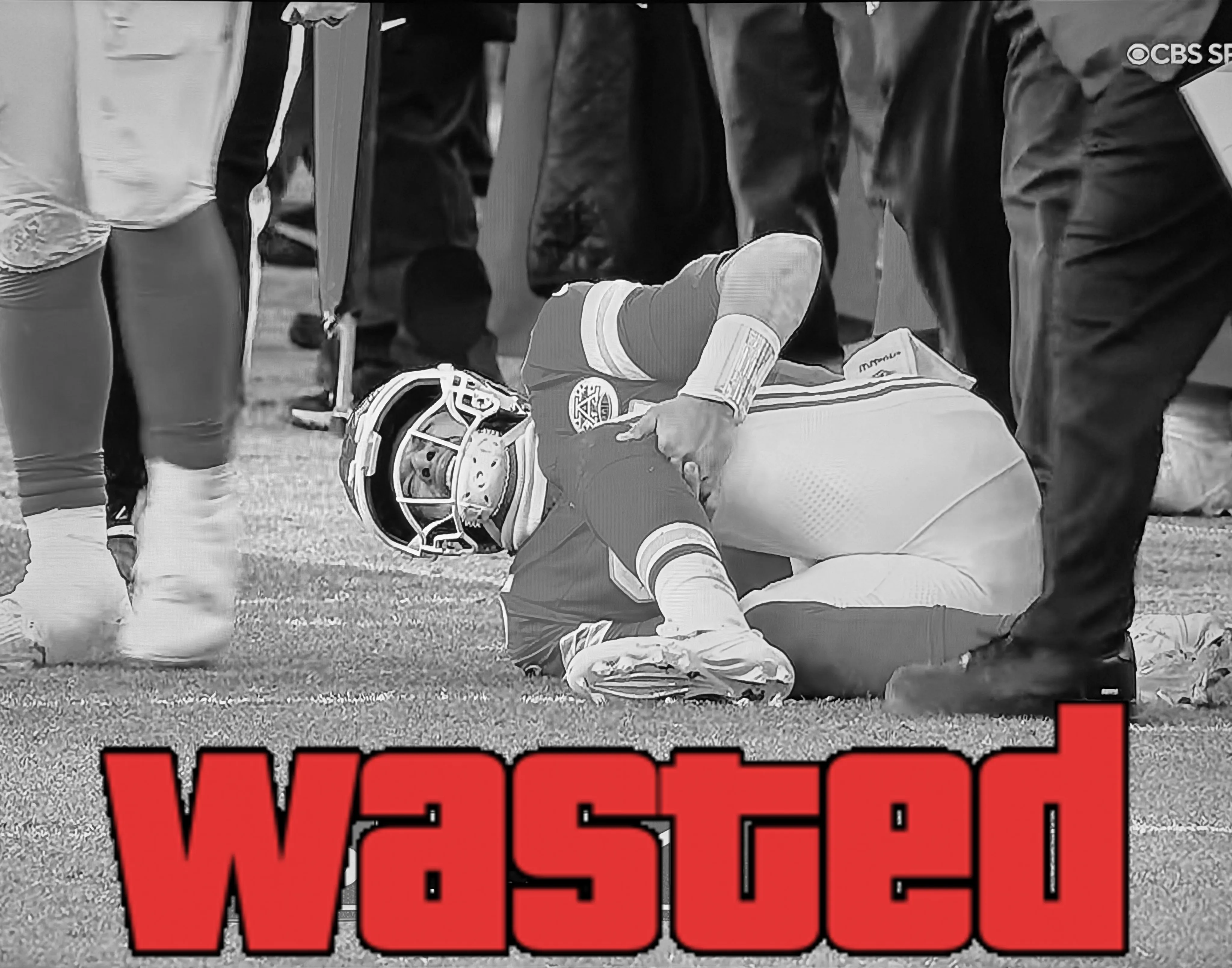 GTA Wasted Meme #29 with the wasted filter applied.