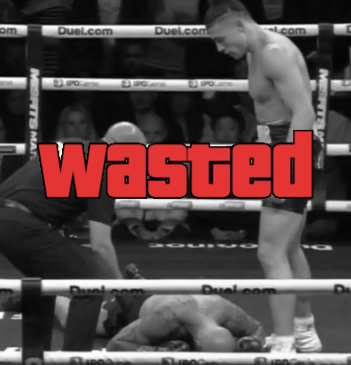 GTA Wasted Meme #31 with the wasted filter applied.