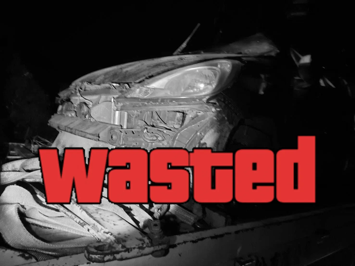 GTA Wasted Meme #41 with the wasted filter applied.