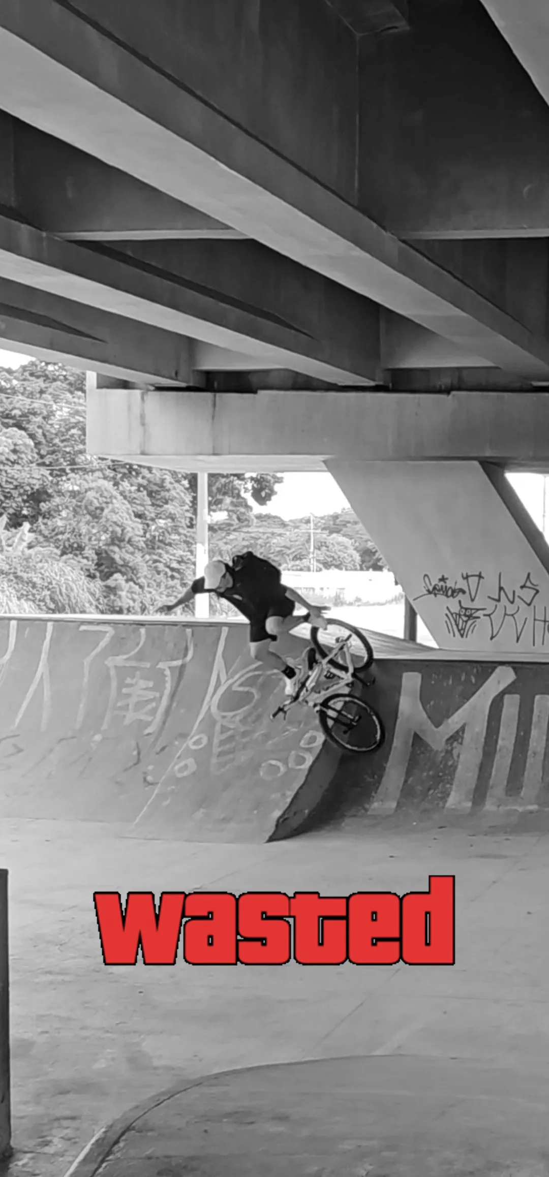 GTA Wasted Meme #55 with the wasted filter applied.