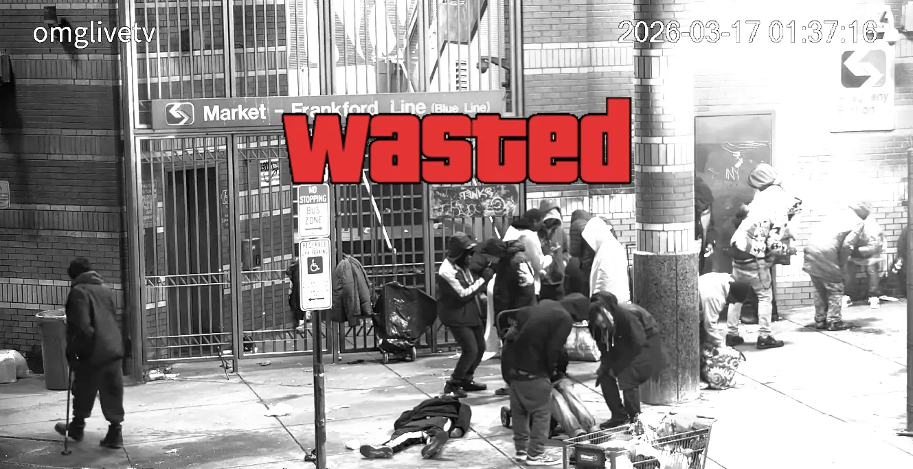 GTA Wasted Meme #60 with the wasted filter applied.