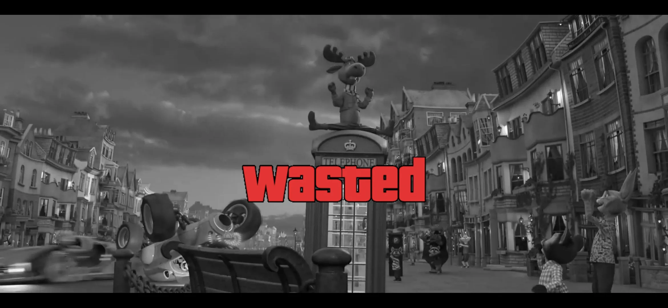 GTA Wasted Meme #72 with the wasted filter applied.