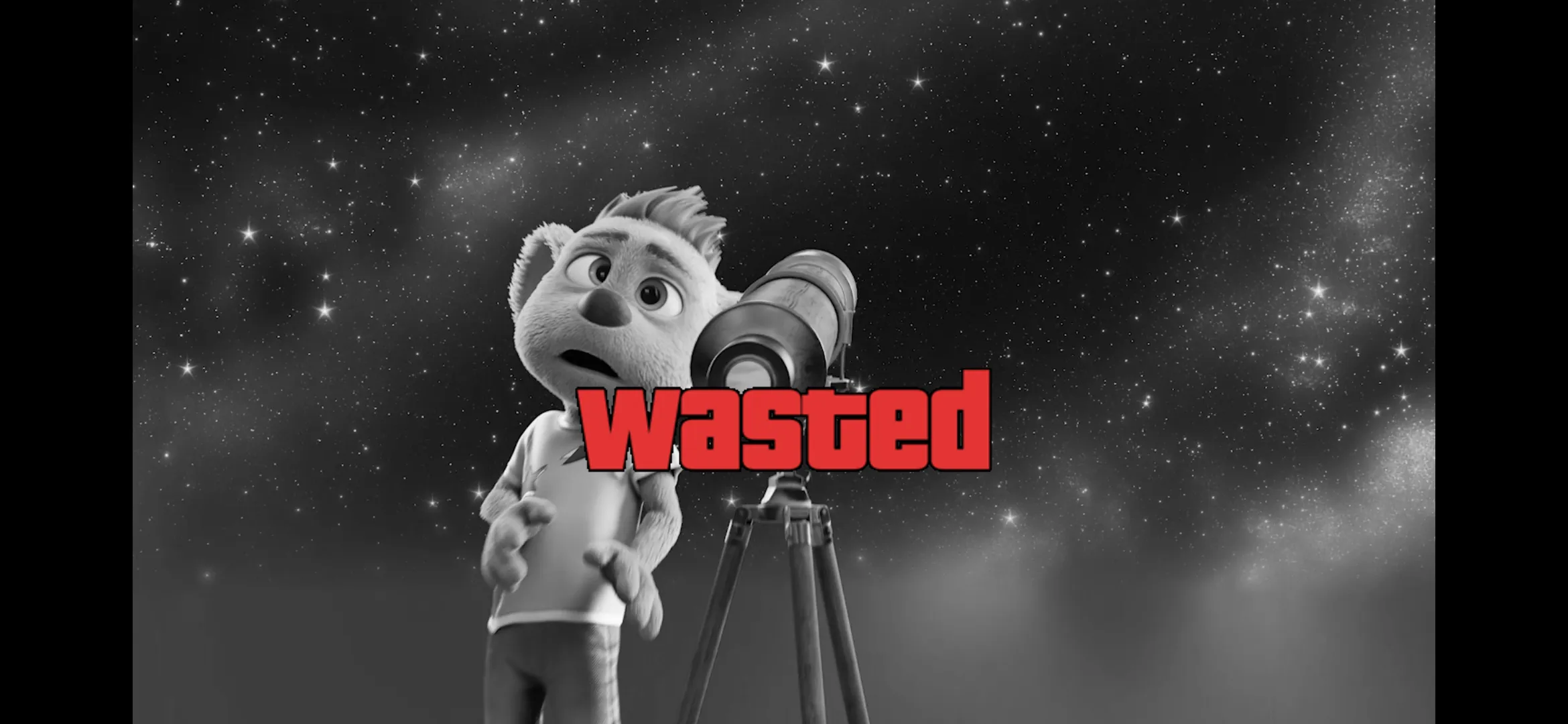 GTA Wasted Meme #73 with the wasted filter applied.