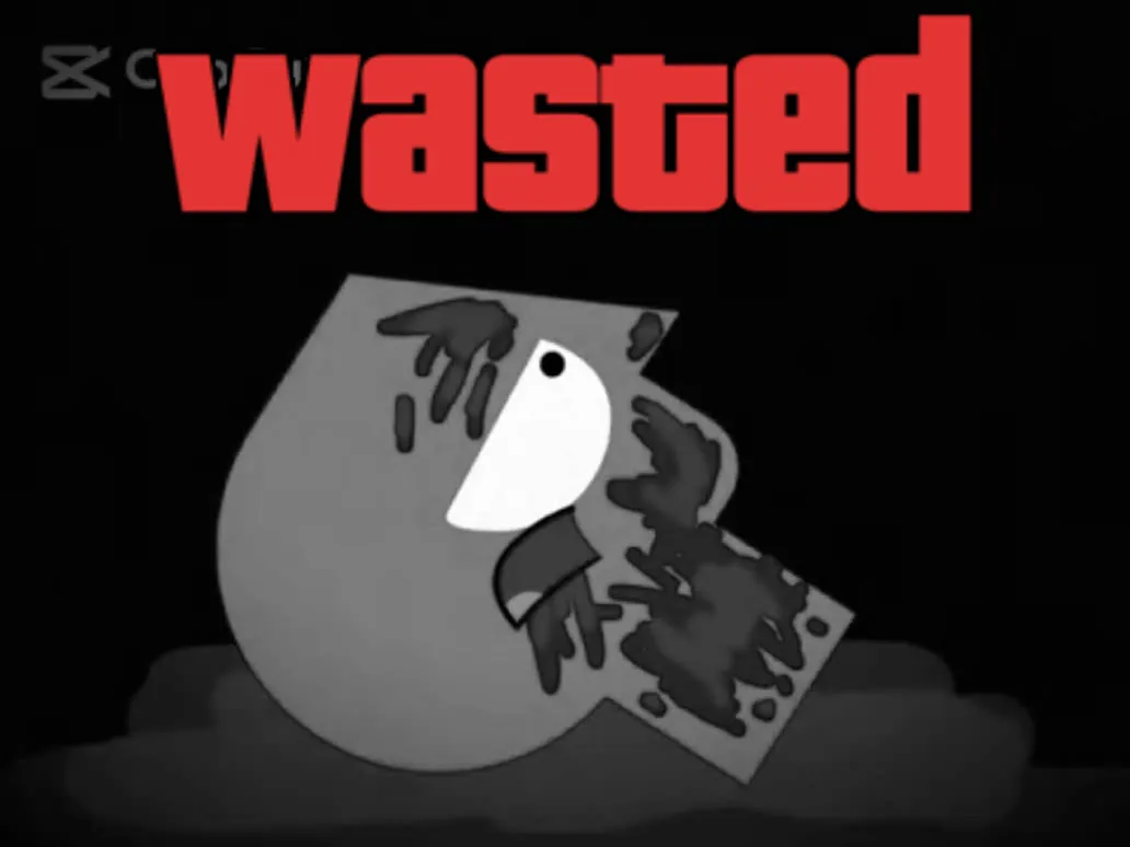 GTA Wasted Meme #75 with the wasted filter applied.