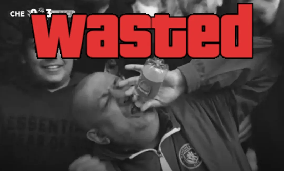 GTA Wasted Meme #76 with the wasted filter applied.