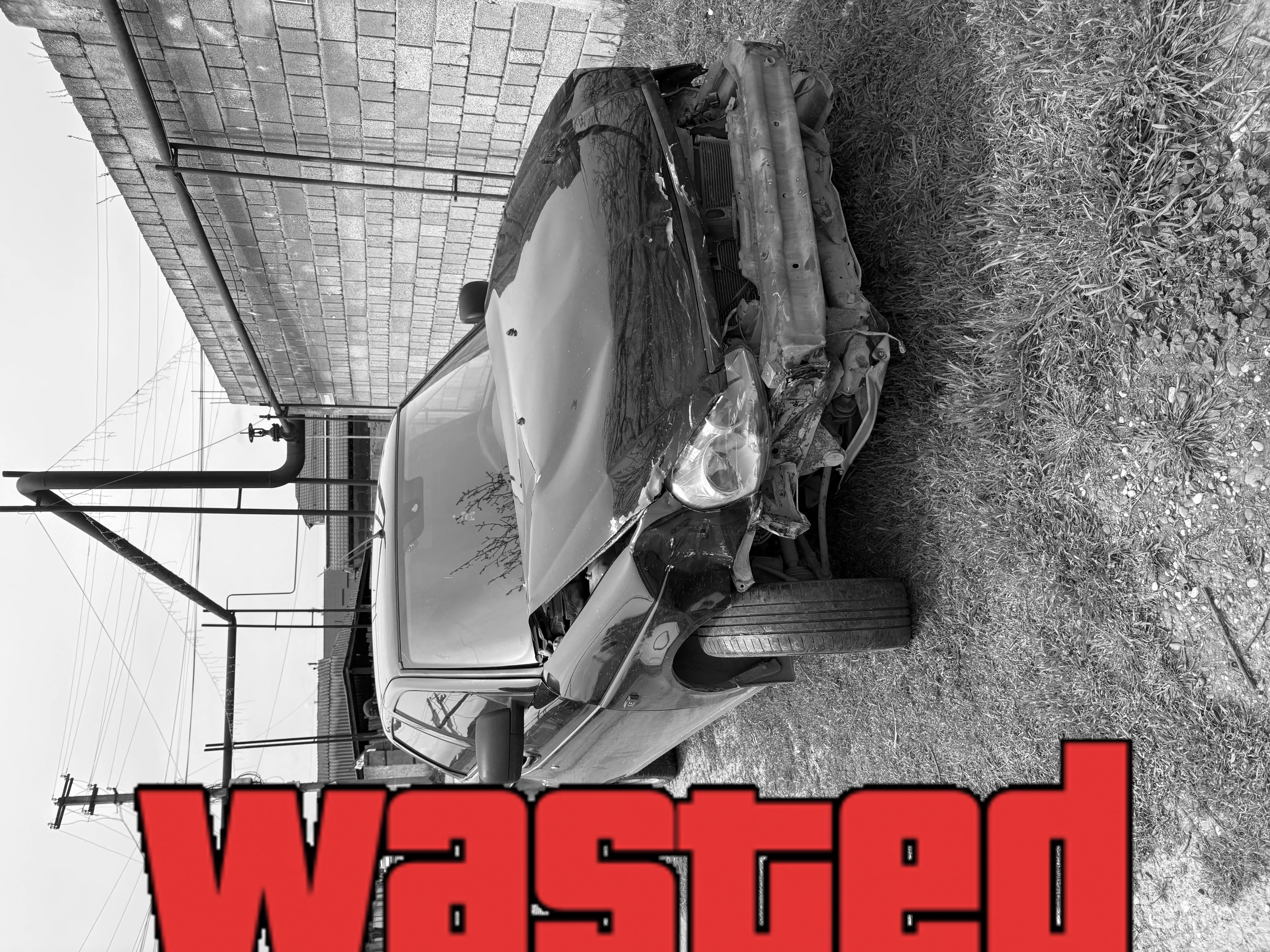 GTA Wasted Meme #77 with the wasted filter applied.