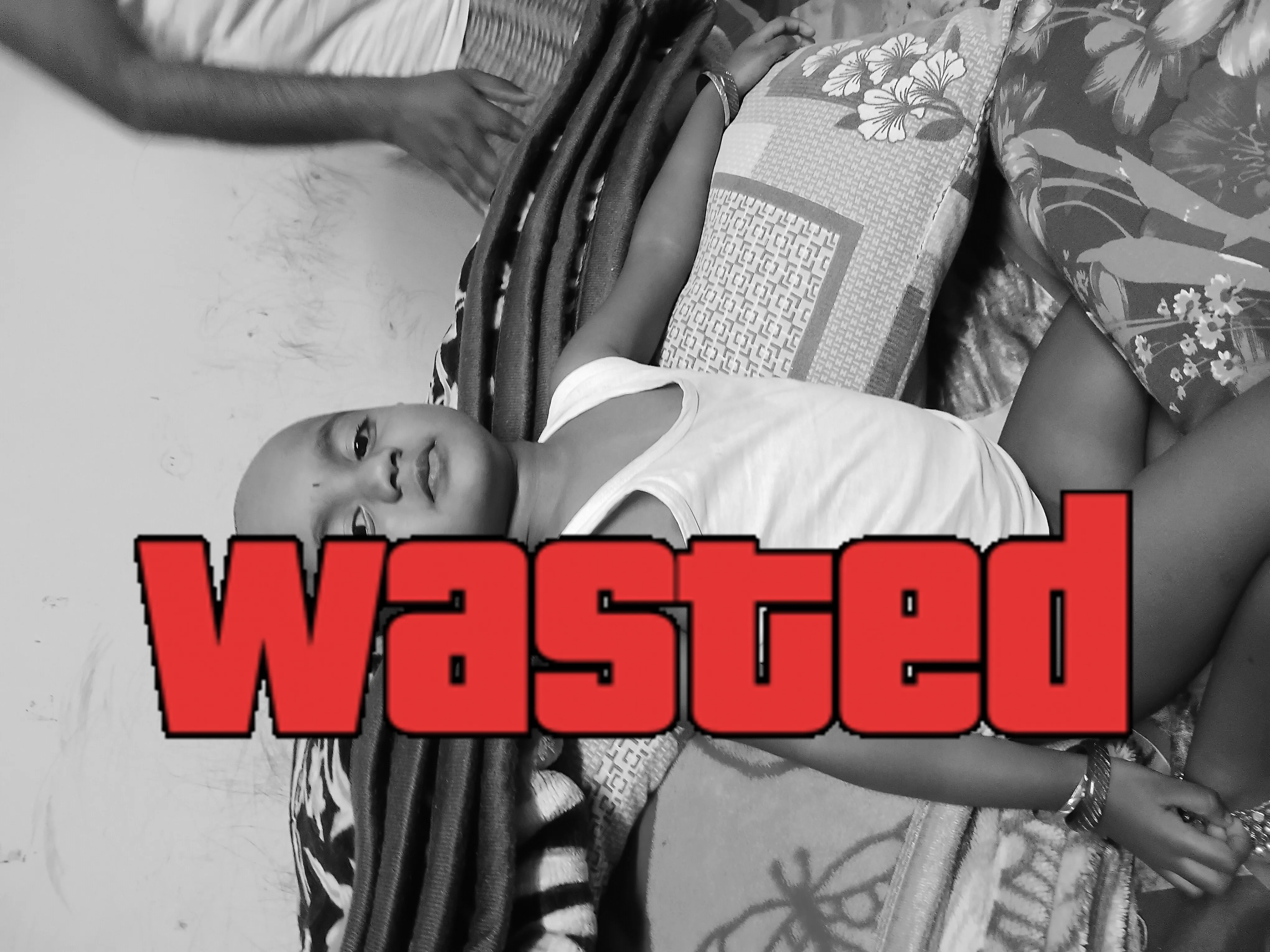 GTA Wasted Meme #81 with the wasted filter applied.