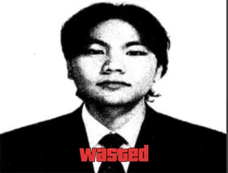 GTA Wasted Meme #85 with the wasted filter applied.