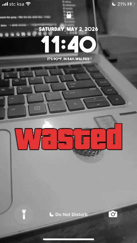 GTA Wasted Meme #86 with the wasted filter applied.