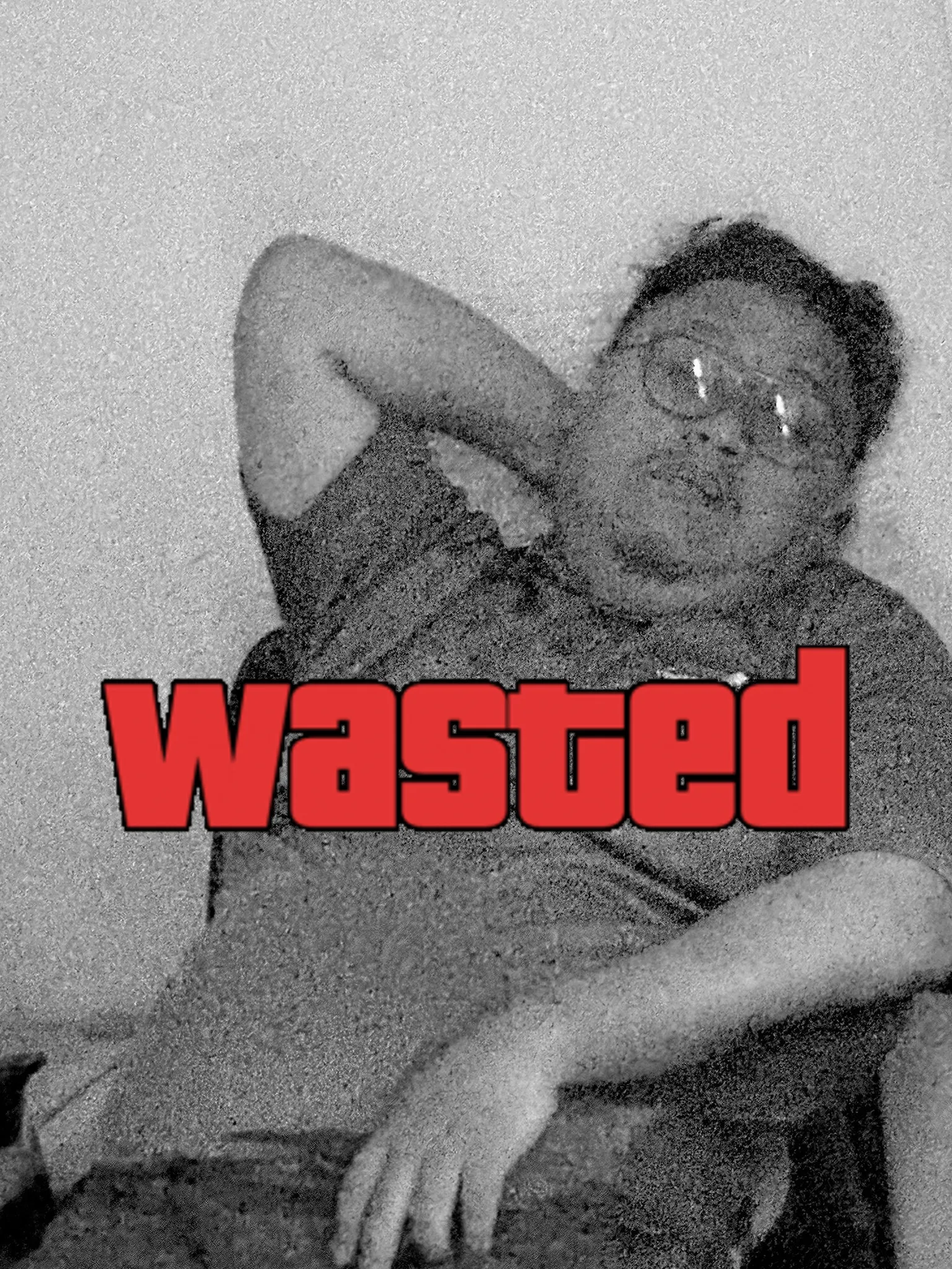 GTA Wasted Meme #90 with the wasted filter applied.