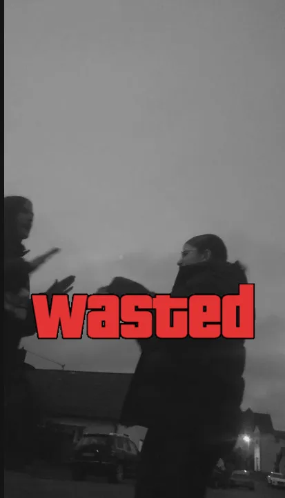 GTA Wasted Meme #129 with the wasted filter applied.