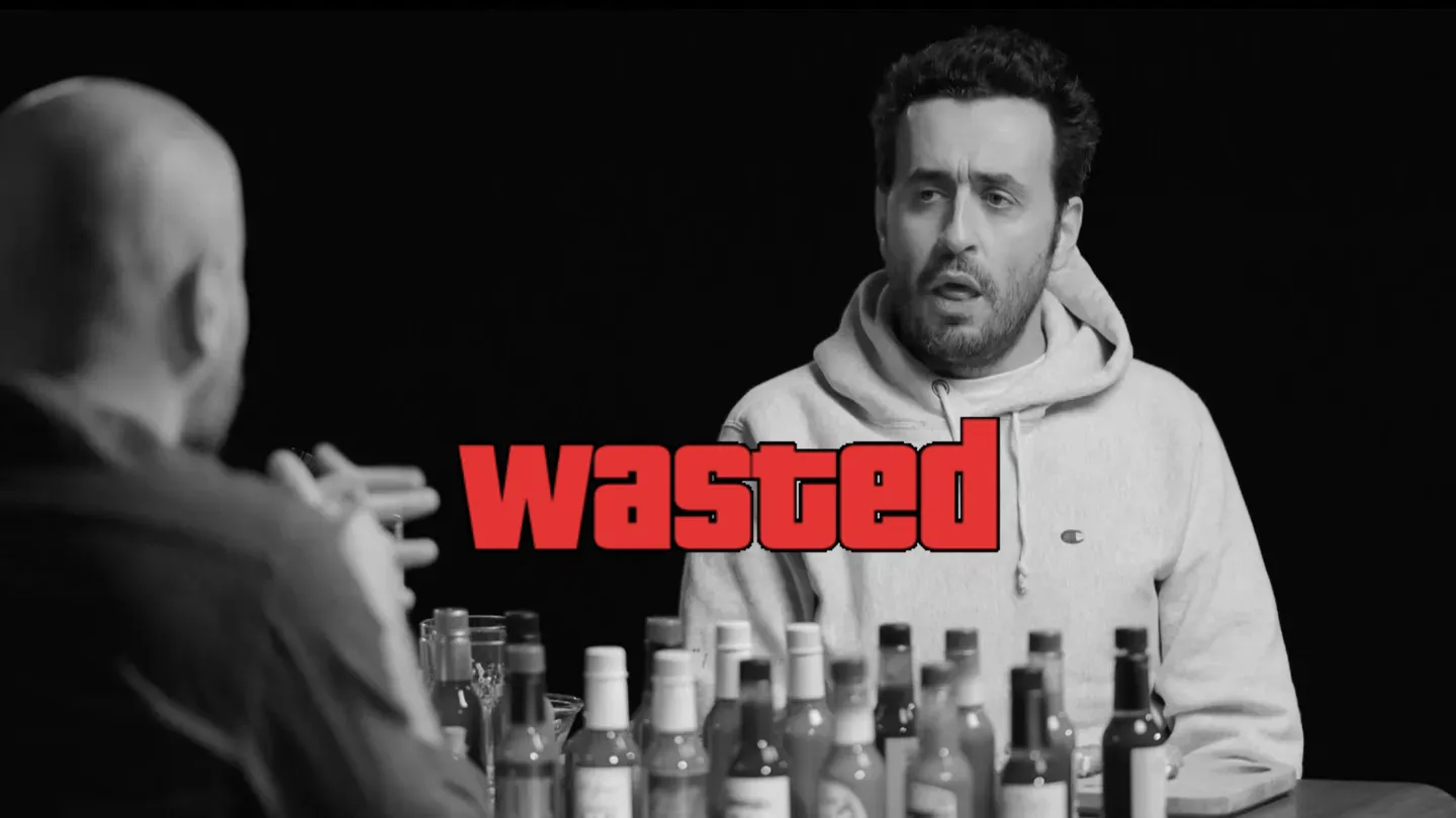 GTA Wasted Meme #112 with the wasted filter applied.