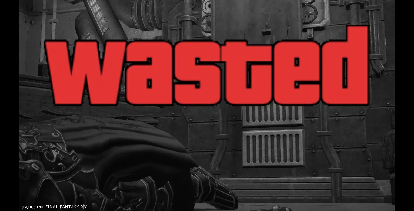 GTA Wasted Meme #124 with the wasted filter applied.