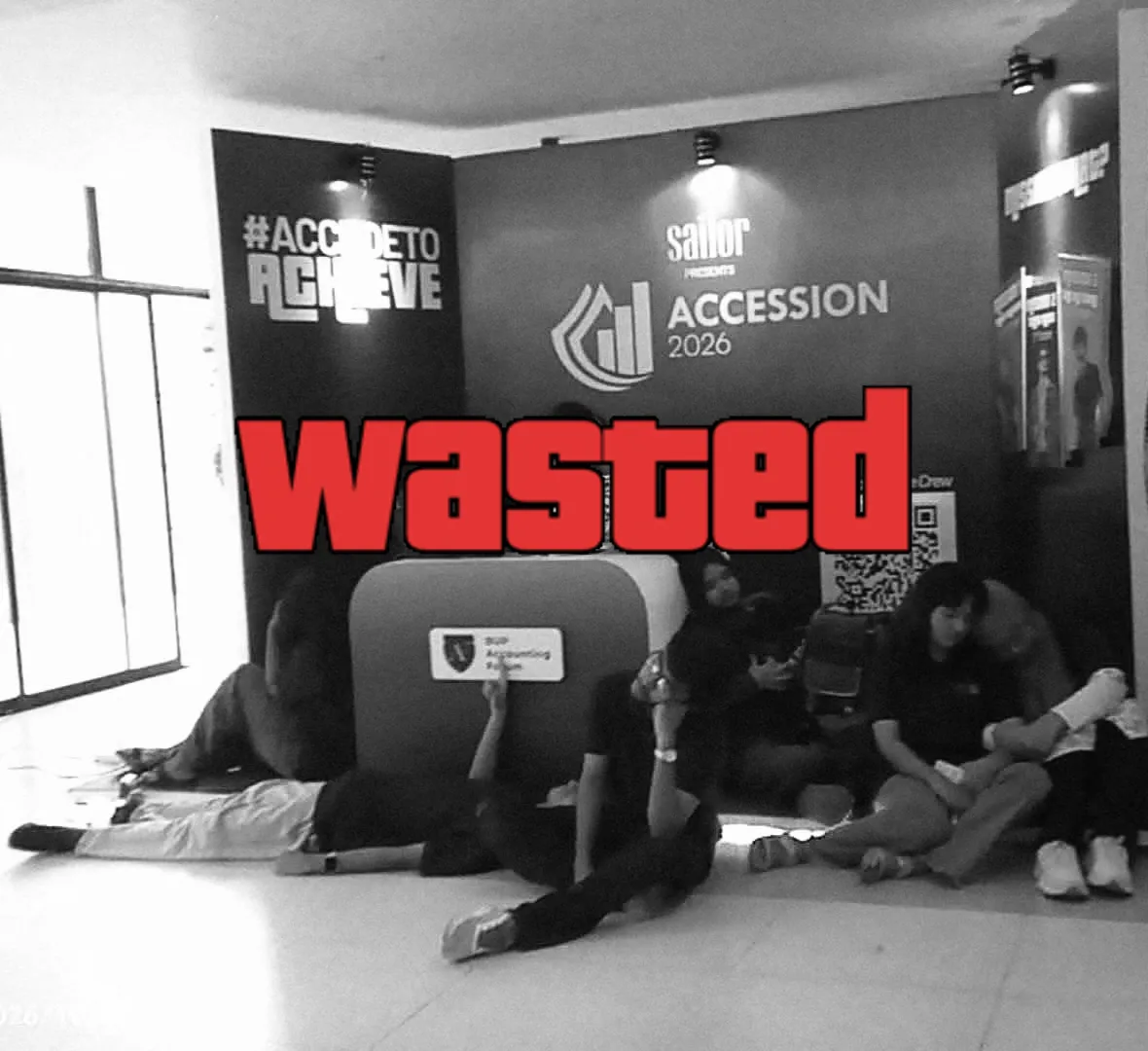 GTA Wasted Meme #130 with the wasted filter applied.