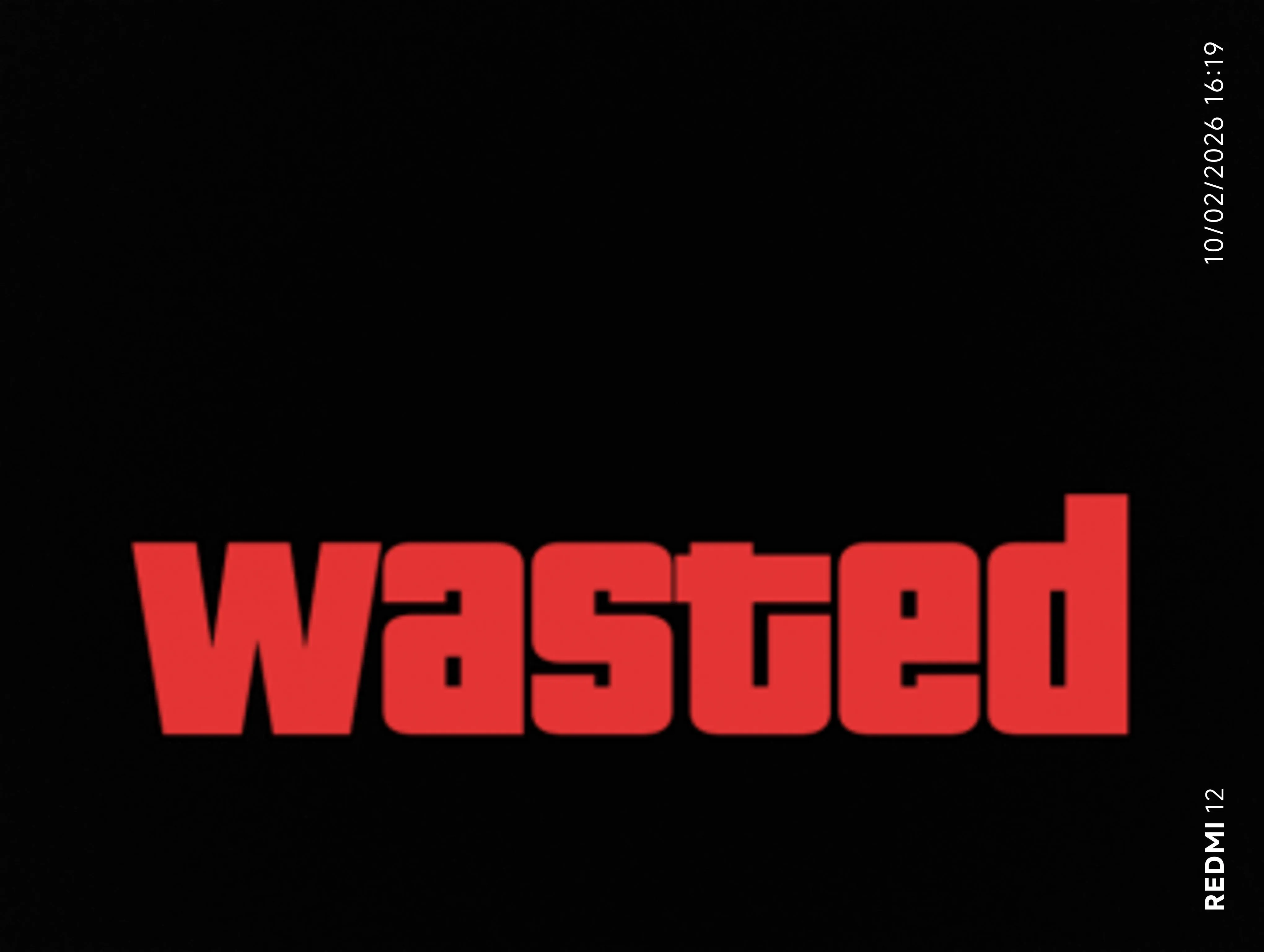 GTA Wasted Meme #127 with the wasted filter applied.