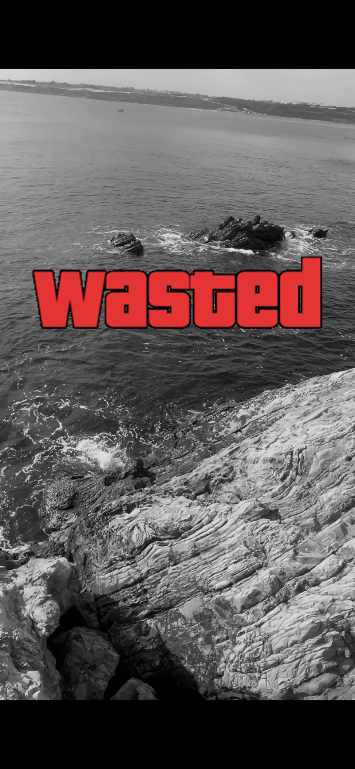 GTA Wasted Meme #106 with the wasted filter applied.