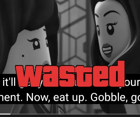 GTA Wasted Meme #114 with the wasted filter applied.