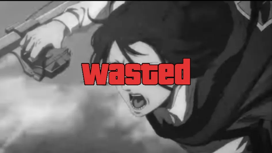 GTA Wasted Meme #116 with the wasted filter applied.