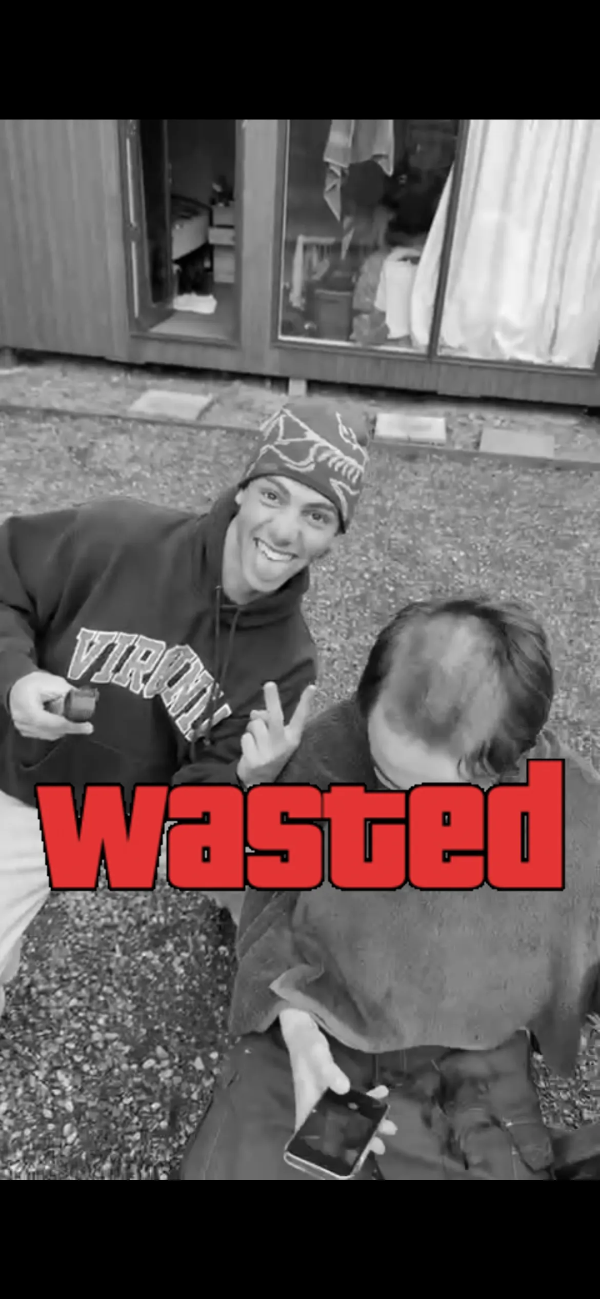 GTA Wasted Meme #109 with the wasted filter applied.